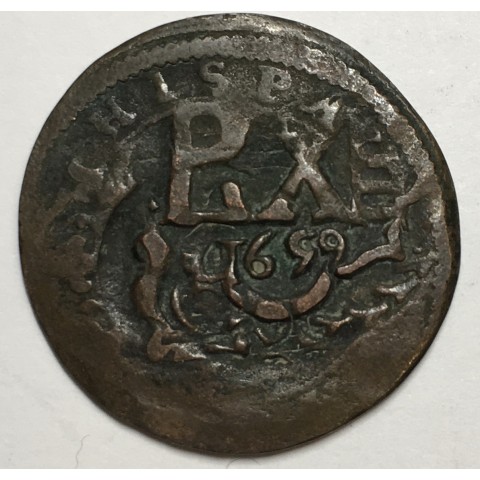 8 MARAVEDIS FELIPE III (resello FELIPE IV 1659) SEGOVIA