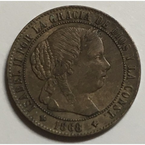MEDIO CENTIMO DE ESCUDO 1863 JUBIA