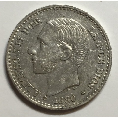 50 CENTIMOS ALFONSO XII 1880 81*