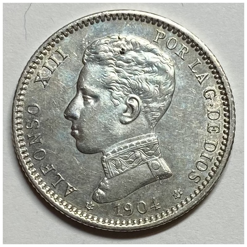 1 PESETA ALFONSO XIII 1904 04*