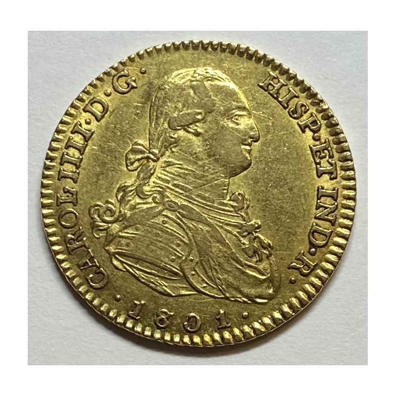 2 ESCUDOS CARLOS IV 1801 MADRID