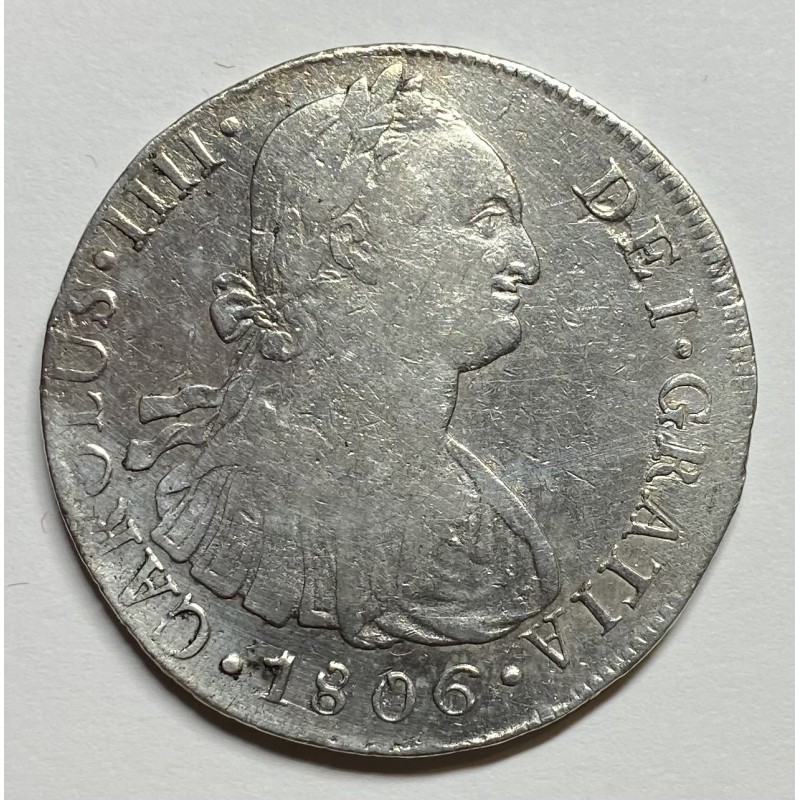 8 REALES CARLOS IV 1806 LIMA