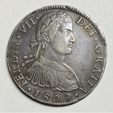 8 REALES FERNANDO VII 1809 MÉJICO