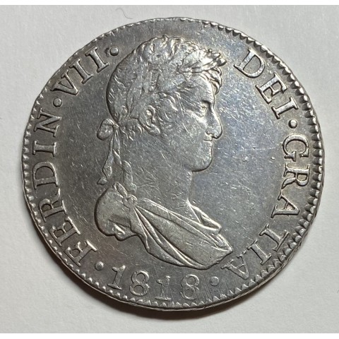 8 REALES FERNANDO VII 1818 SEVILLA