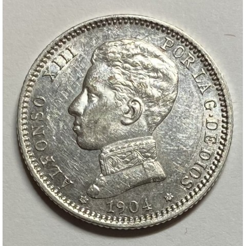 1 PESETA ALFONSO XIII 1904 04*