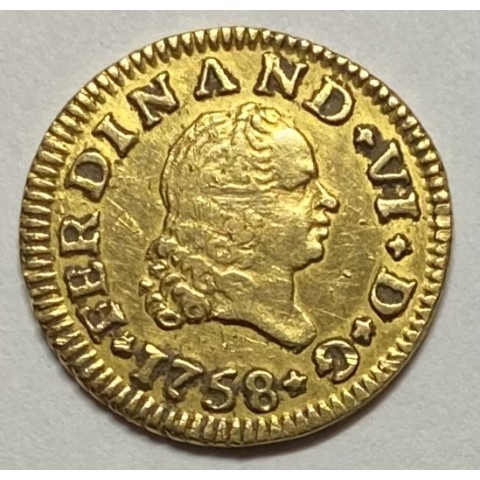 1/2 ESCUDO FERNANDO VI 1758 SEVILLA