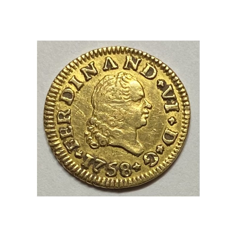 1/2 ESCUDO FERNANDO VI 1758 SEVILLA