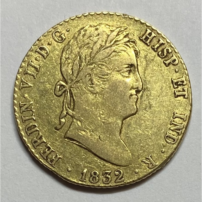 2 ESCUDOS FERNANDO VII 1832 MADRID