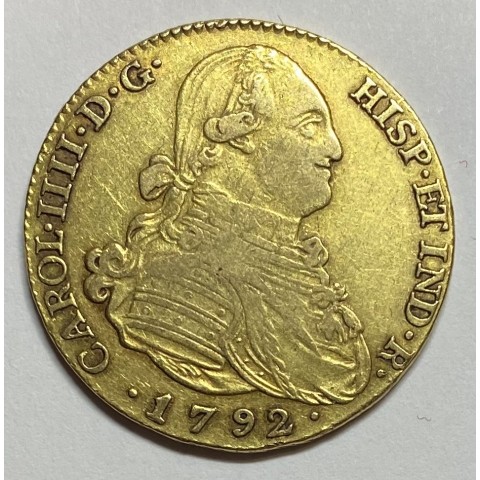 4 ESCUDOS CARLOS IV 1792 MADRID