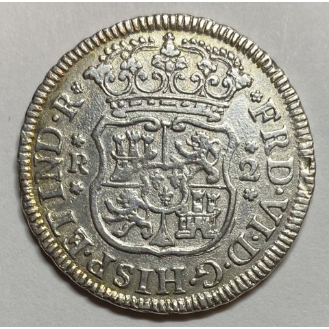 2 REALES FERNANDO VI 1756 MÉJICO