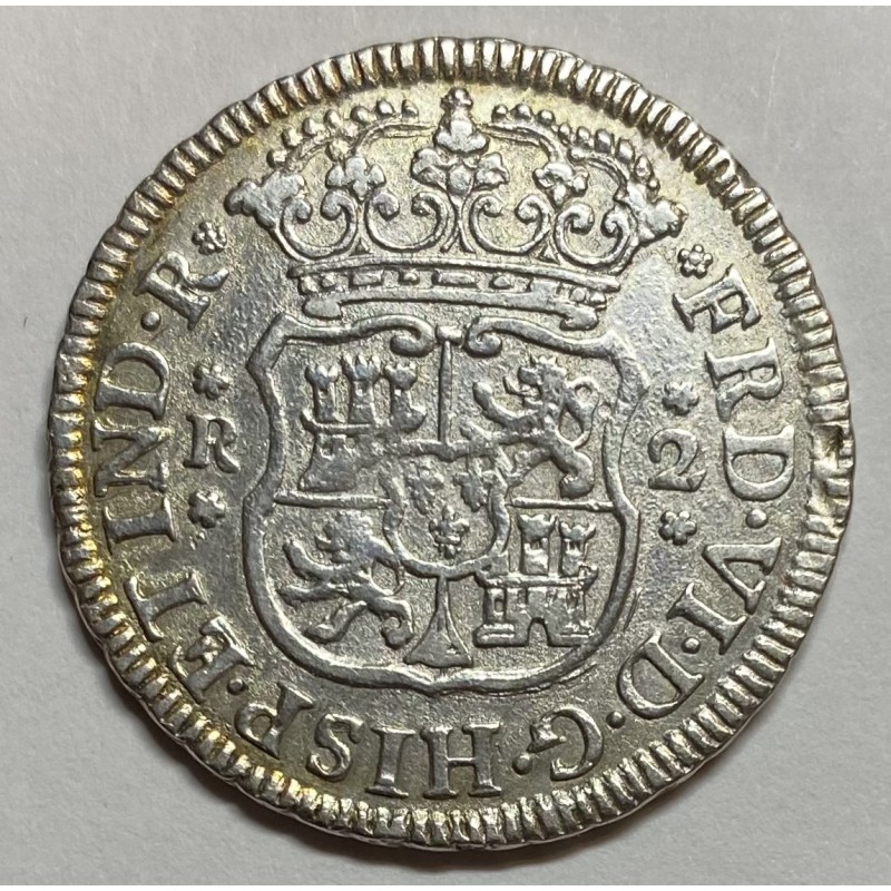 2 REALES FERNANDO VI 1756 MÉJICO