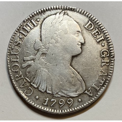 8 REALES CARLOS IV 1799 MÉJICO