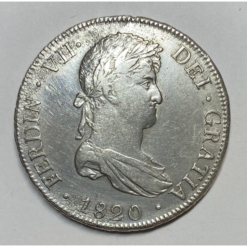 8 REALES FERNANDO VII 1820 POTOSÍ