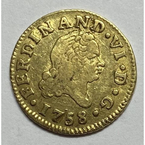 1/2 ESCUDO FERNANDO VI 1758 MADRID