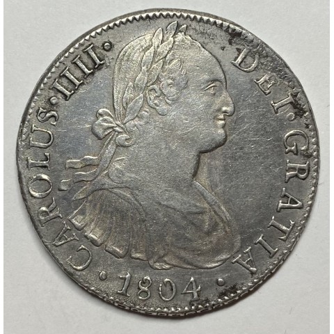 8 REALES CARLOS IV 1804 MÉJICO