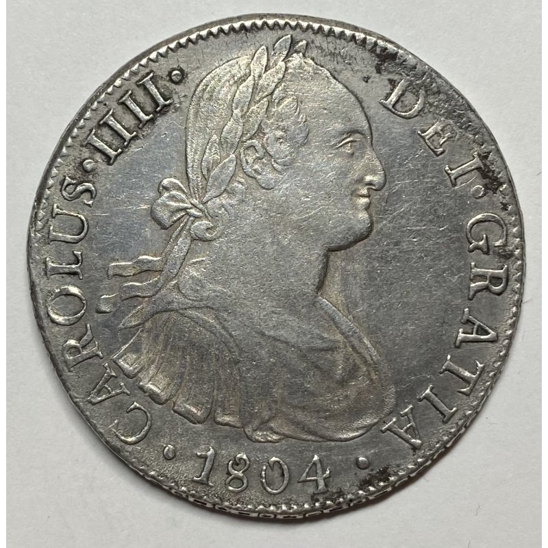 8 REALES CARLOS IV 1804 MÉJICO