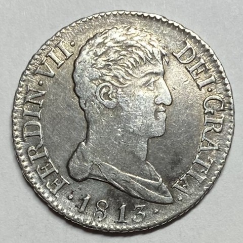 2 REALES FERNANDO VII 1813 MADRID