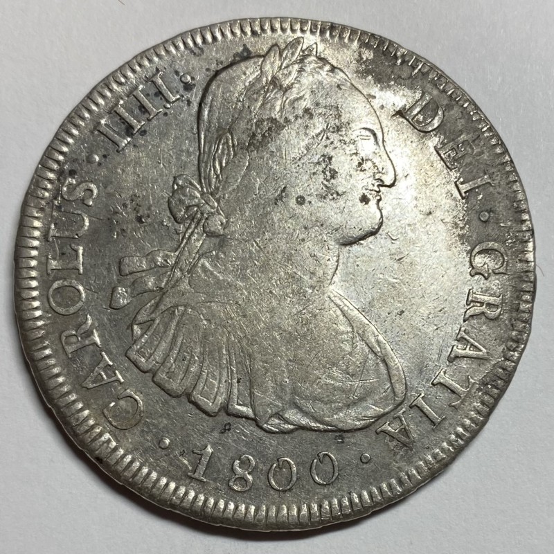 8 REALES CARLOS IV 1800 POTOSÍ