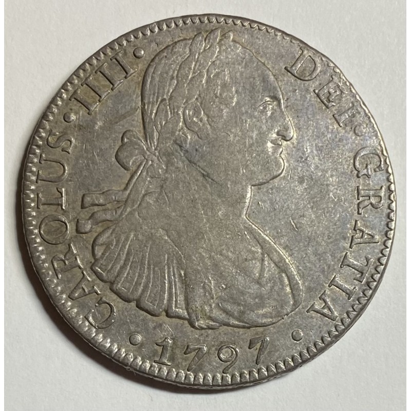 8 REALES CARLOS IV 1797 MÉJICO