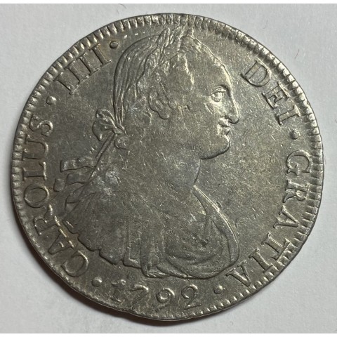 8 REALES CARLOS IV 1792 MÉJICO