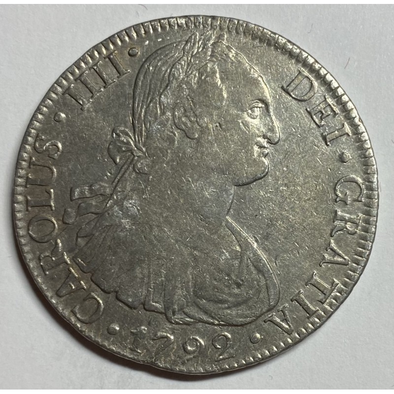 8 REALES CARLOS III 1792 MÉJICO