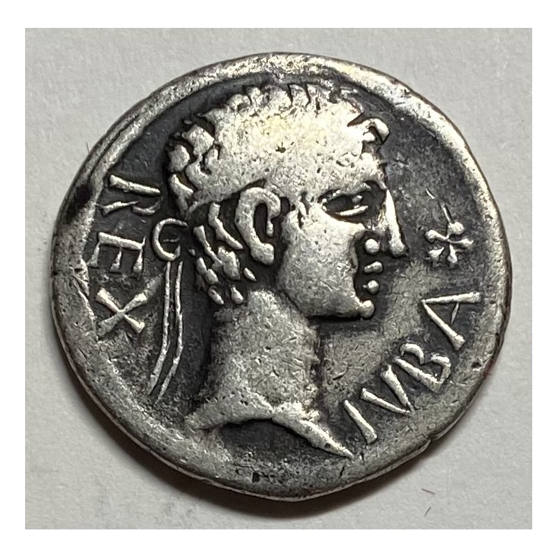 DENARIO JUBA II Y CLEOPATRA SELENE