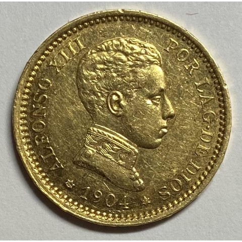 20 PTS ALFONSO XIII 1904 (MUY RARA)