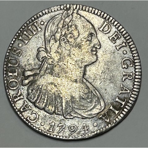 8 REALES CARLOS IV 1794 MÉJICO