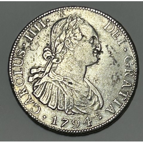 8 REALES CARLOS III 1794 POTOSÍ