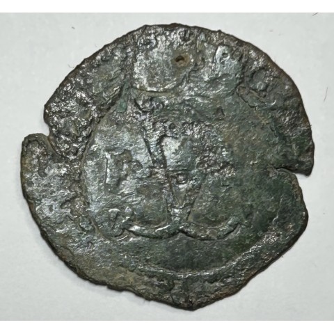 4 MARAVEDIS CARLOS Y JUANA SANTO DOMINGO